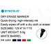 Black chisel tip dry erase marker